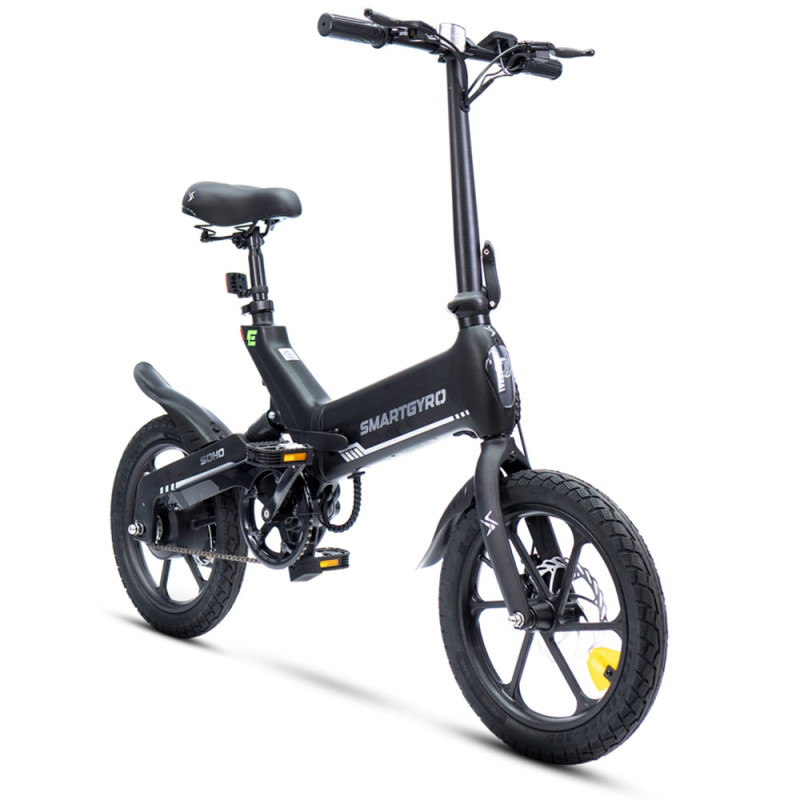 Bicicleta Eléctrica Plegable smartGyro E-Bike Crosscity White (Homologado DGT) - foto 2