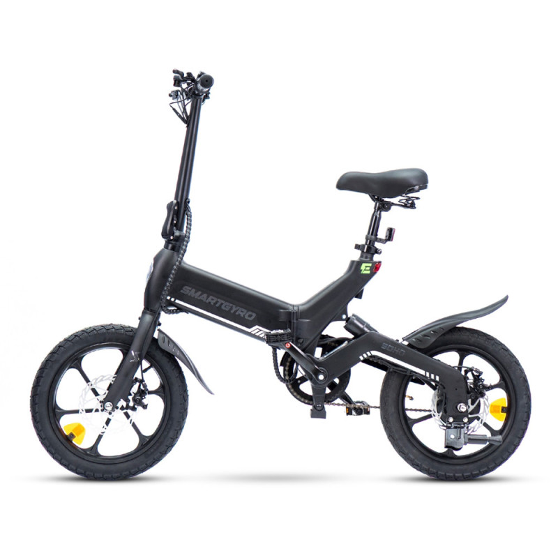 Bicicleta Eléctrica Plegable smartGyro E-Bike Crosscity White (Homologado DGT) - foto 4