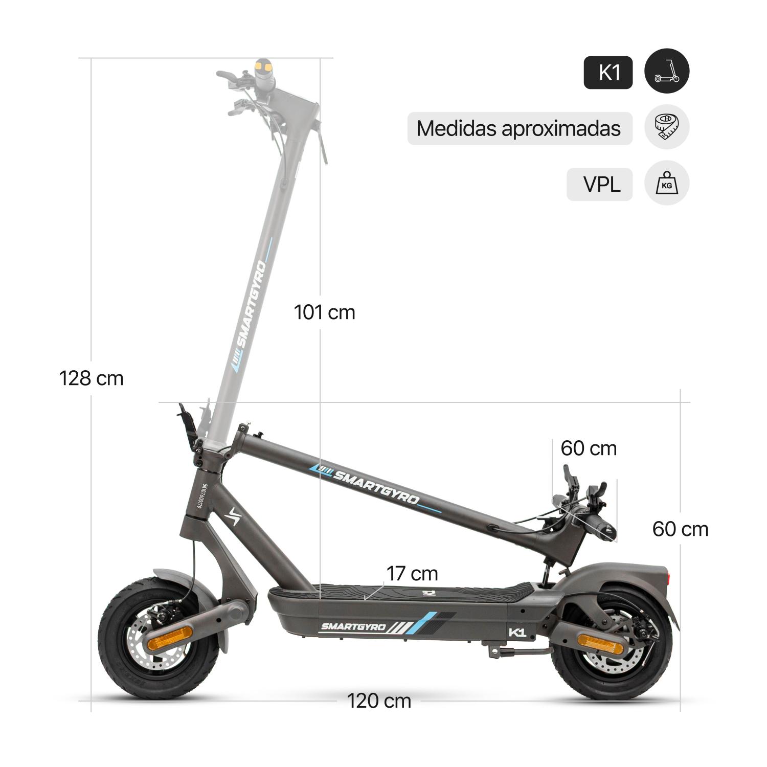 smartGyro Patinete eléctrico K2 - Reacondicionado Certificado SAT (Homologado DGT) - foto 11