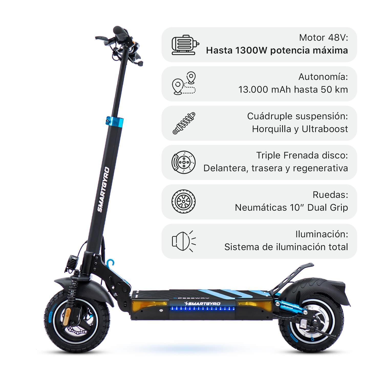 smartGyro Patinete eléctrico Speedway - Reacondicionado Certificado SAT (Homologado DGT) - foto 35