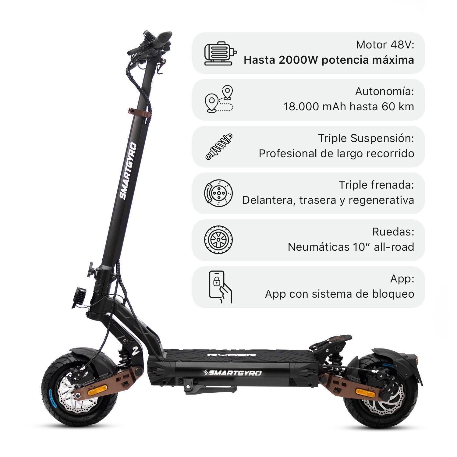 Patinete eléctrico Ryder 2 - smartGyro (Homologado DGT) - foto 15