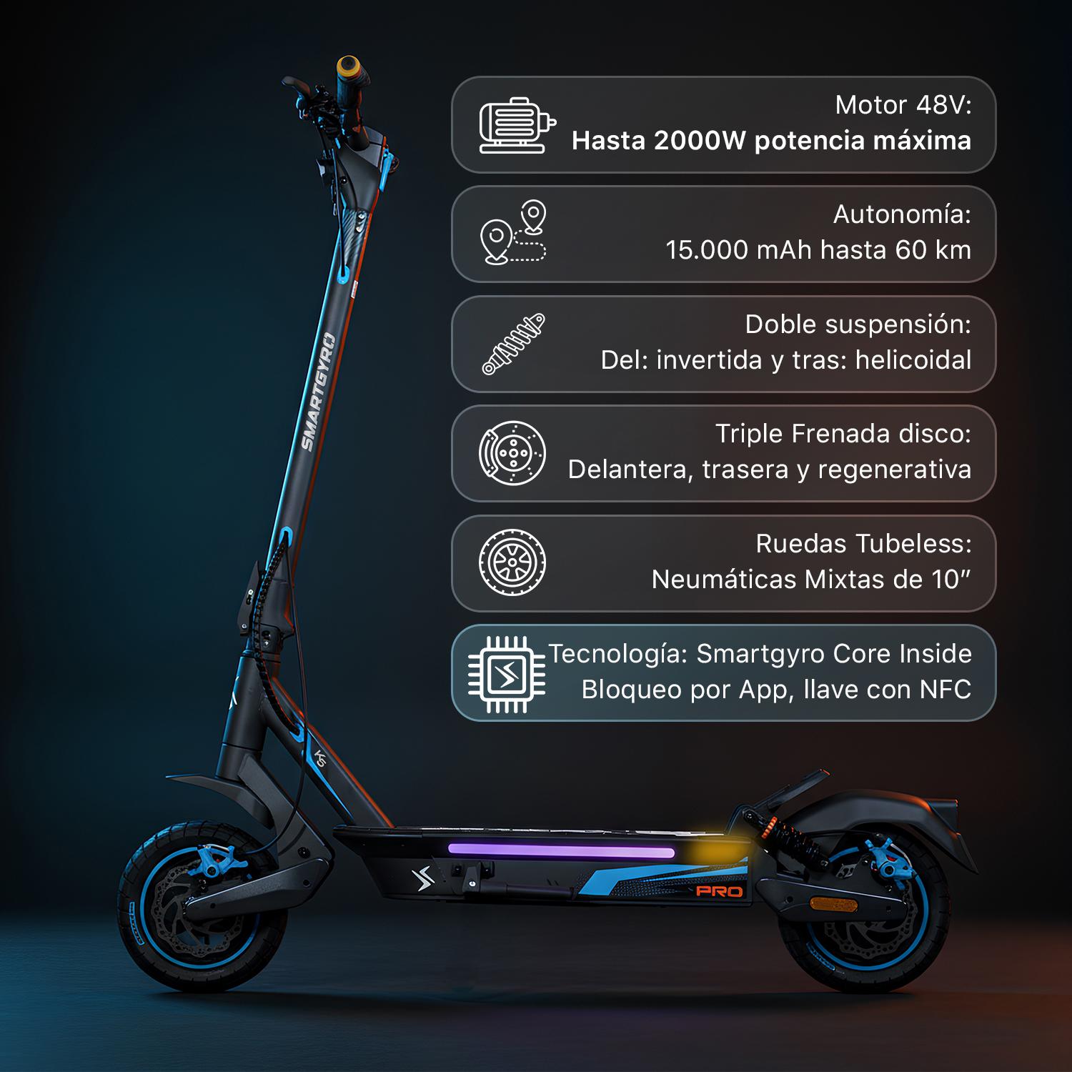 smartGyro Patinete eléctrico K5 Pro - Reacondicionado Certificado SAT (Homologado DGT) - foto 18