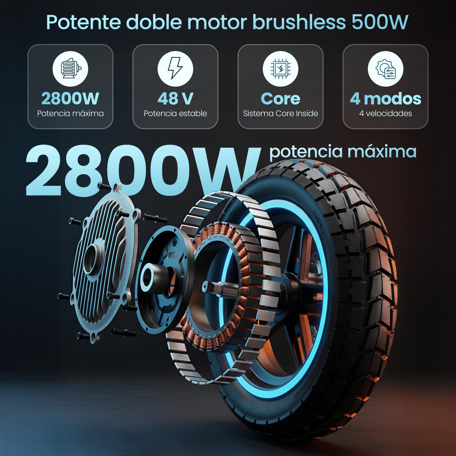 smartGyro Patinete eléctrico CrossOver Dual Max 2 - Reacondicionado Certificado SAT (Homologado DGT) - foto 16