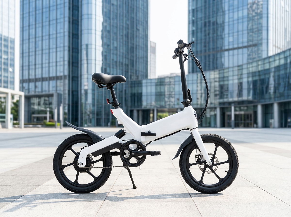 Bicicleta Eléctrica Plegable smartGyro E-Bike Crosscity White (Homologado DGT)