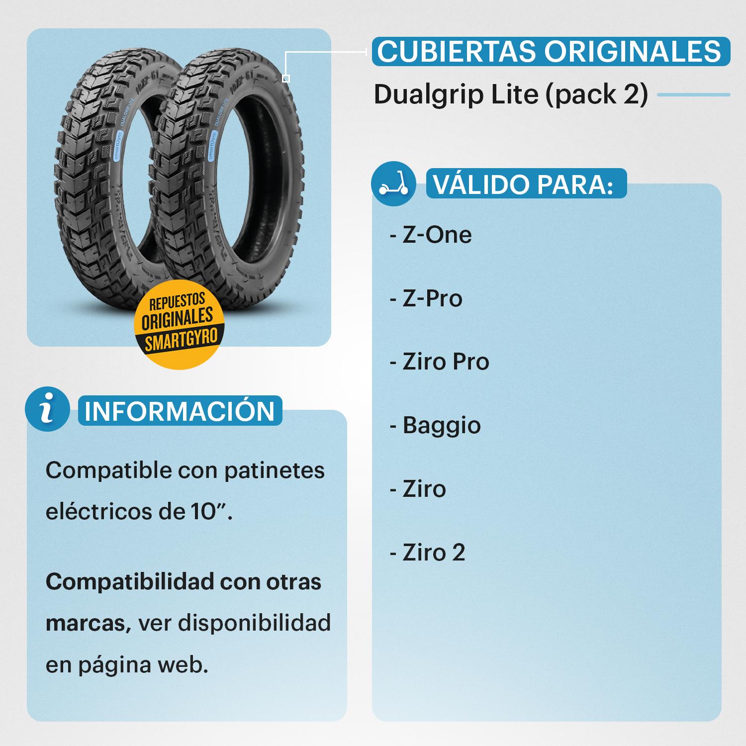 SmartGyro SMG CUBIERTA DUALGRIP 1 pack2 (SW/RW/CO) - foto 3